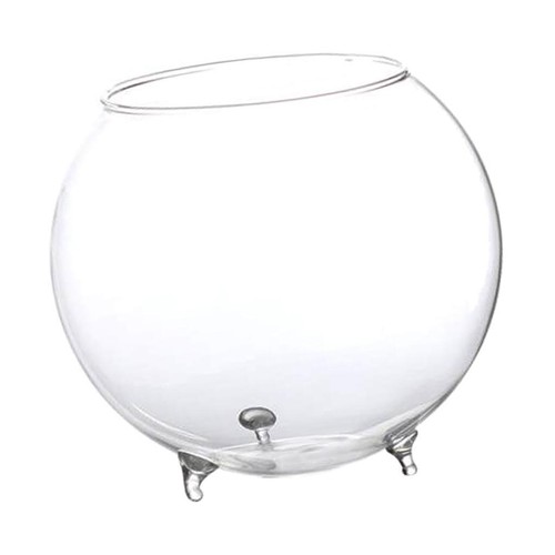 Clear glass flower - clear,