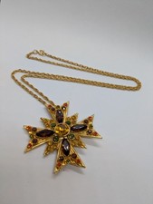 Vintage Maltese Cross Pendant