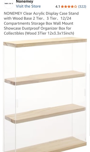 Led acrylic display case with - acrylic,