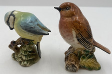 2 Beswick Birds Figures Bluetit No 992 and Robin No 980                      L13