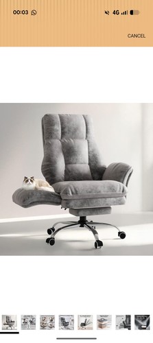 Grey office chair big comfy - office, big,