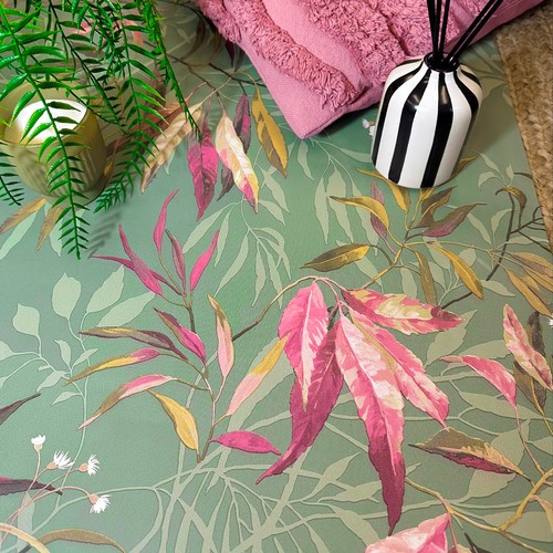 Sage pink leaf - sage, green