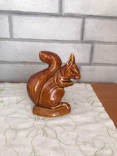Poole Pottery, Squirrel Figurine, Deep Brawn Glaze