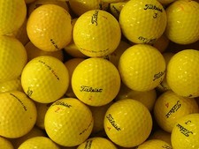 Titleist Yellow Used Balls 50 Lake Golf Balls Grade B Free Postage and Packaging