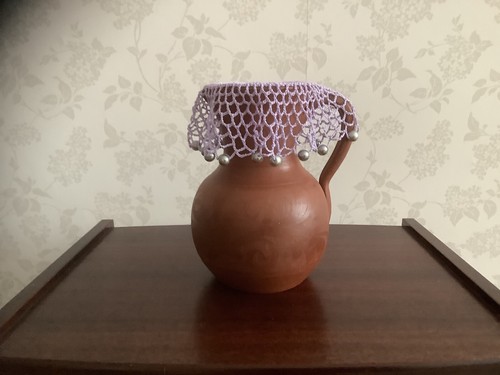 Crochet crocheted jug cover - crocheted,