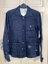 Jack & Jones Core Lab Mens Navy Shirt Buttoned Uk Large Used
