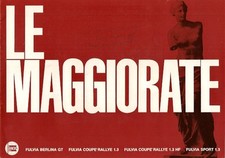 Lancia Fulvia 1967-68 UK Market Brochure GT Saloon Coupe Rallye HF Sport Zagato