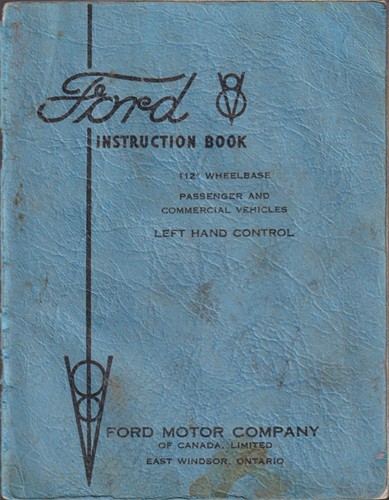 1935 ford owners manual - v8,