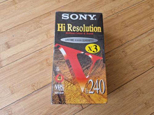 Sony 240hr vhs video - 3, e-240hr
