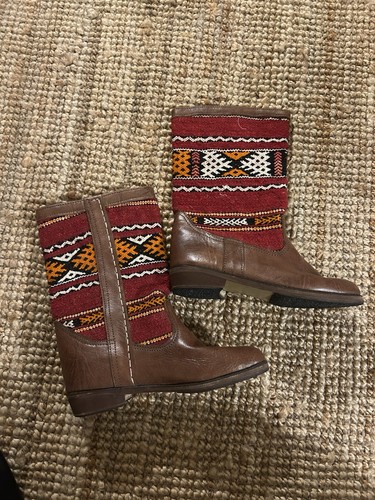 New moroccan kilim leather - new,