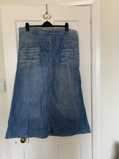 Fat Face Denim Skirt 16