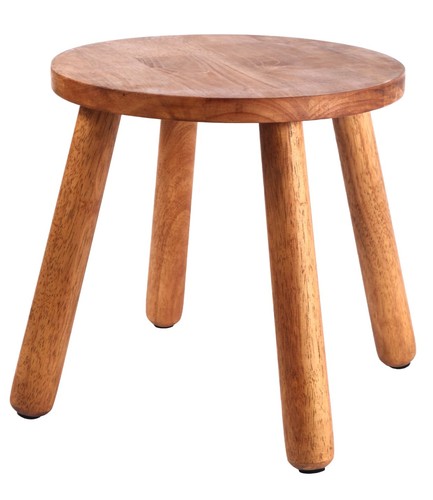 Wooden step stool round solid - stool,