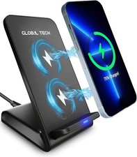 100W Fast Wireless Charger Stand Dock For Apple iPhone Samsung Android Phone New