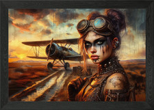 Steampunk Portrait Framed Wall