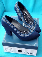 Ruby Shoo Shoes Size 6, Navy