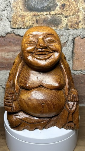 Hand carved thai teak - hand, laughing