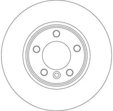 2x Brake disc Vented DF4359