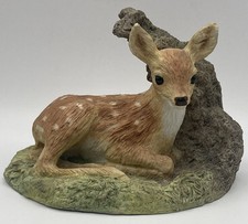 Wedgwood Porcelain England Fawn Baby Deer Laying Down Collectable Ornament