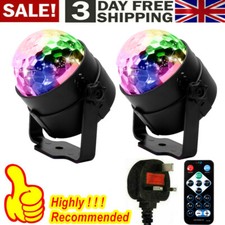 2XParty Disco LED Stage Magic Ball Light RGB Rotat Lights Club Decor Night Lamp