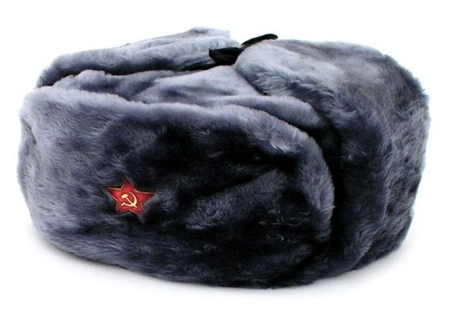 Authentic russian gray ushanka - authentic,