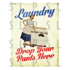 Laundry Drop Your Pants Retro
