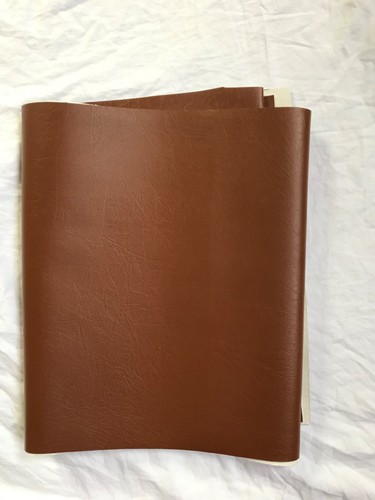 Brown faux leather x 200cm - brown,