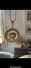 Versace Medusa Shootout Necklace and Pendant Set
