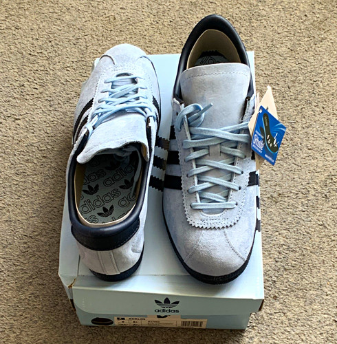 Adidas berlin grey black suede - adidas, grey/black