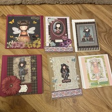 6 gorjuss girls handmade birthday cards greeting some 3d all with envelopes