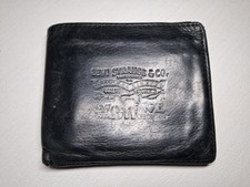 Levi's Black Genuine Leather Wallet Bifold  Card Holder ID bag