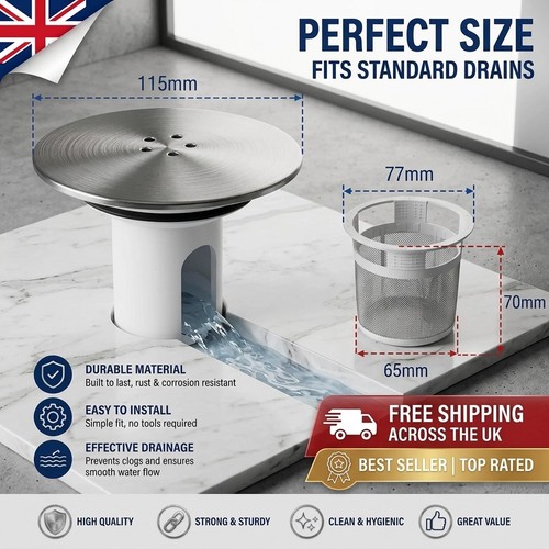Shower drain trap - trap, cover