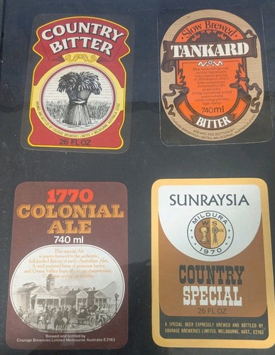 Vintage courage breweries beer - courage,
