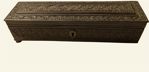 Antique anglo indian carved - anglo-indian,