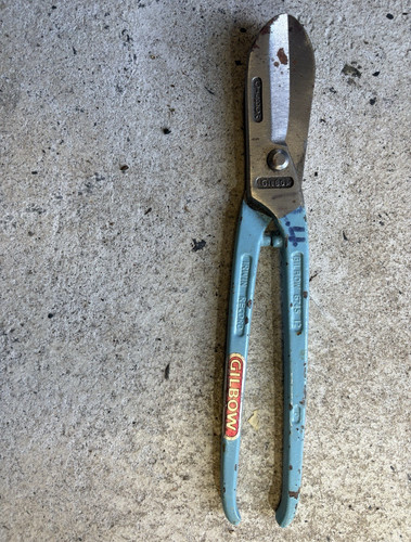 Gilbow g245 vintage tin snips - vintage,