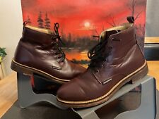 Ben Sherman Mens Boots burgundy leather Lace Up UK 8 smart  office work🔥