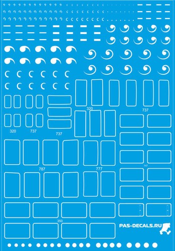 144 bsmodelle decals white - 1/144,