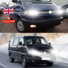 For VW Transporter T2 T4 T5 Upgrade H4 PURE WHITE High/Low LED Headlight Bulbs