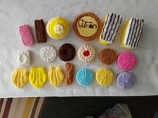Handmade Knitted Cakes And Biscuits Set