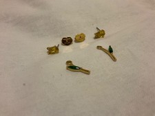 Kate Spade gold coloured two-way floral stud earrings