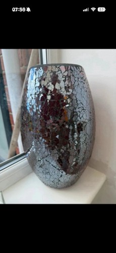 Purple crackle glass - purple,