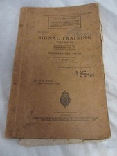 SIGNAL TRAINING V3 PAMPHLET 19 WIRELESS SET NO. 11 1939.  HANDBOOK MANUAL L1