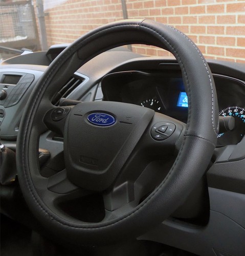 Black steering wheel cover - black,