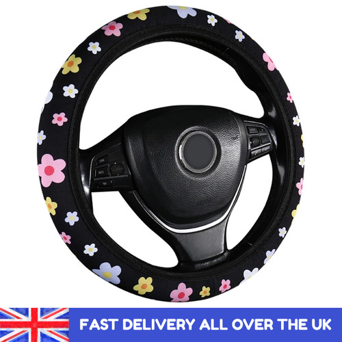 Floral car steering wheel - steering,