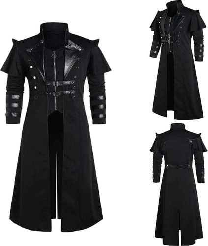 Men steampunk gothic trench - gothic,