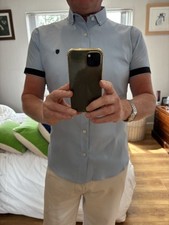 883 Police Light Blue Medium Short Sleeve Shirt (Small Pinhole In shirt)