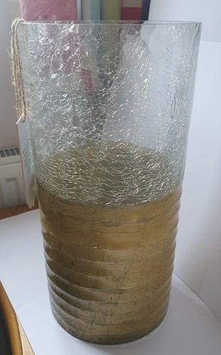 Artisan made large glass vase - large,