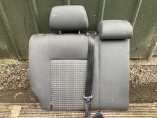 VW Polo Mk4 9N3 2005-09 Drivers right side REAR seat backrest upright & seatbelt