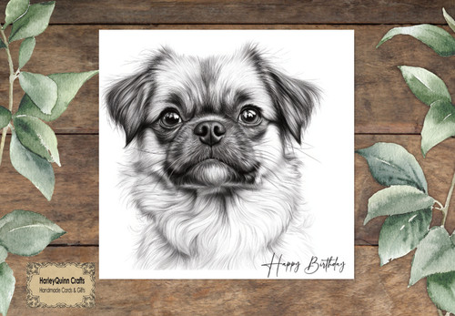Dog 071 animal birthday card - 071,