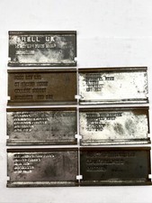 POSTAL HISTORY - POST OFFICE stamper plates/slugs - 7 x ABERDEEN oil industry