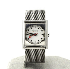 Mondaine Evo Cube Watch SBB.CFF.FFS Milanese Strap